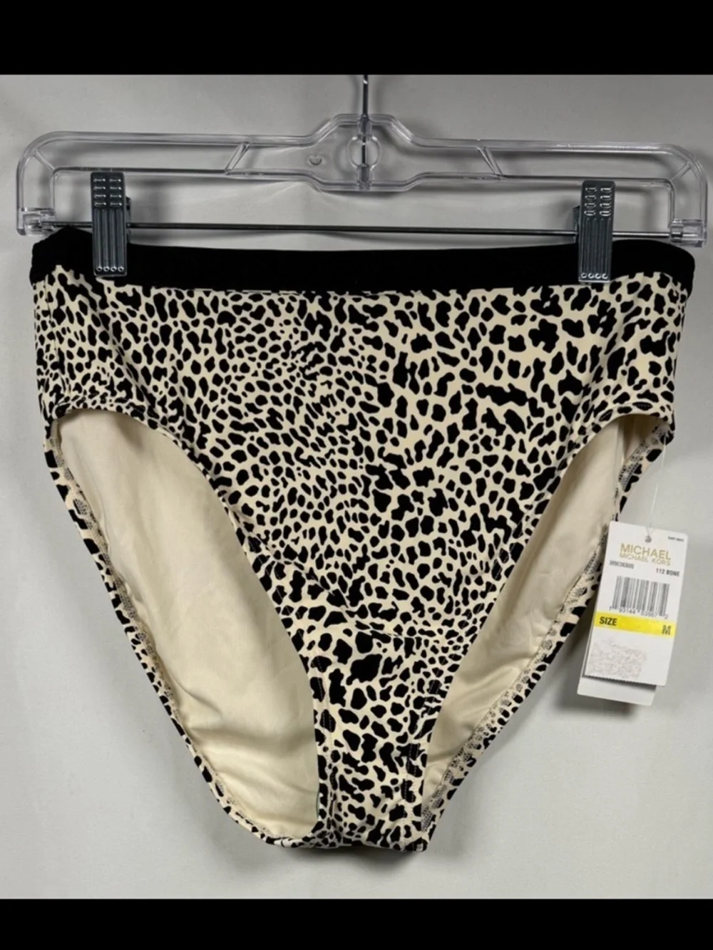 Michael Kors Leopard Print Bikini Bottom M